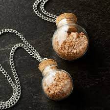Clear Round Bottle Pendants By Bead