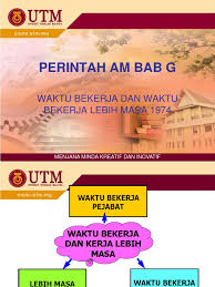 Perintah am 5(a) bab e : Perintah Am Bab G Waktu Kerja Lebih Masa