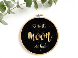 Check spelling or type a new query. I Love You To The Moon And Back Gold Druck Renna Deluxe