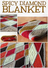 Crochet Pattern Spicy Diamond Blanket Haak Maar Rraak