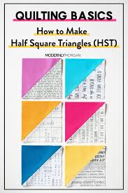 How To Make Half Square Triangles Hst Tutorial