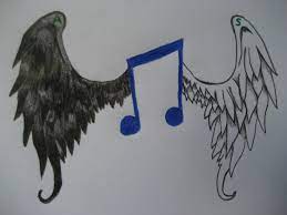 The melody is peaceful, soothing, and relaxing. Music Note With Angel Wings By Mortalsix On Deviantart