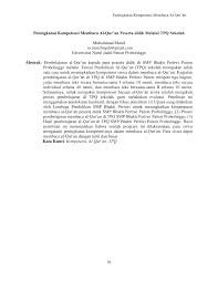 Tingkat lanjutan untuk penghapal hadits rosulullah. Https Ejournal Unuja Ac Id Index Php Al Tanzim Article Download 114 94