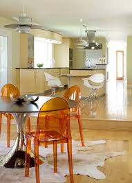 Kitchen Colors Hot Or Cold Pure Inspiration Orange Kitchen Kitchen Colors Kitchen Chairs