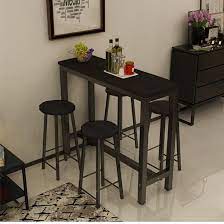 Choose from different shapes, or stools vs tall chairs etc. Kruzo Dolcevita Bar Table With 4 Chairs Set Black Shopee Philippines