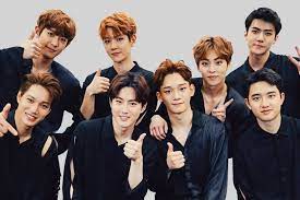 Suho, xiumin, lay, baekhyun, chen, chanyeol, d.o., kai, and sehun. K Pop Group Exo To Release New Album Don T Fight The Feeling On June 7 South China Morning Post