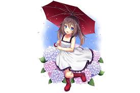 ¿quisieras pedir que la busquen por ti,o encontrarla en algún sitio sin la necesidad de navegar por tu cuenta? Anime Original Blue Eyes Brown Hair Dress Flower Girl Umbrella Hd Wallpaper Wallpaperbetter