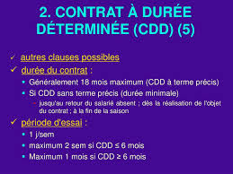 La durée de la période d'essai. Ppt Les Contrats De Travail Powerpoint Presentation Free Download Id 910825
