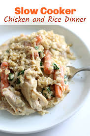 Slow Cooker Creamy Chicken Rice Dinner 365 Days Of Slow Cooking And Pressure Cooking Recipe Instant Pot Dinner Recipes Creamy Chicken And Rice Slow Cooker Creamy Chicken