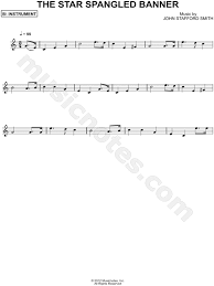 When the sheet music was published in 1815, the name was changed to the star spangled banner. Francis Scott Key The Star Spangled Banner Bb Instrument Sheet Music Trumpet Clarinet Soprano Saxophone Or Tenor Saxophone In C Major Download Print Sku Mn0103857
