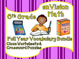 5th grade social studies crosswords. Envision Math 5th Grade Cloze Crossword Puzzle Vocabulary Bundle Teaching Resources