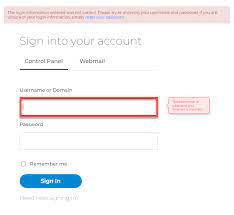 Account: Unable to Log In | Domain.com