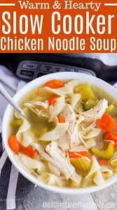 Slow Cooker Chicken Noodle Soup In 2020 Slow Cooker Chicken Noodle Soup Baby Food Recipes Chicken Slow Cooker Recipes