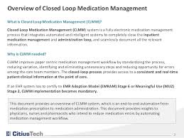 Closed Loop Medication Management A Preferred Way To Go Go