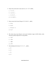 Check spelling or type a new query. 6 Latihan Soal Matematika Barisan Dan Deret Bilangan Kelas 9 Smp