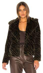 189 0 Sanctuary Jackets Sanctuary Wild Night Faux Fur Jacket In Green Zebra Sanctuary Jackets Clothing Denim Jacket With Fur Fur Jacket Faux Fur Jacket