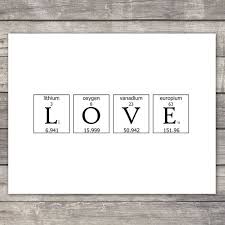 Black Periodic Table 8x10 Wall Poster Print With Love Por Ecoprint 18 00 Chemistry Quotes Quotes Chemistry