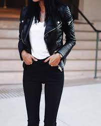Fall Fashion Stylish Spring Outfit Best Leather Jackets Black Leather Jacket Outfit