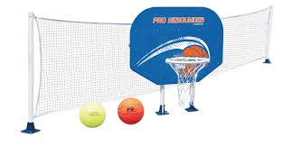 Amazon Com Poolmaster Swimming Pool Basketball And Volleyball Game Combo Above Ground Pool Toys Games