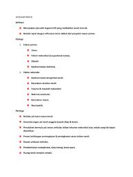 Contextual translation of berkait rapat into english. Osteoarthritis Definasi Merupakan Penyakit Degeneratif Yang Melibatkan Sendi Sinovial Berkait Rapat Dengan Inflamasi Minor Akibat