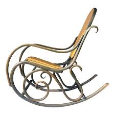 Thonet Style Green Rocking Chair In 2020 Rocking Chair Green Rocking Chair Chair