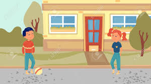 River boys is a story of 10 friends rafting down the st. Kids Summer Days Concept Happy Kids Play Football In The Yard Royalty Free Cliparts Vectors And Stock Illustration Image 142557968