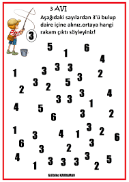 Okul Oncesi 3 Sayisi Okuma Calismasi 1 Sinif Matematik Okul Oncesi Calisma Cizelgeleri