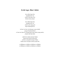 Lirik rahman, ya rahman sa'idni ya rahman israh shodri qur'an imlak qolbi qur'an wasqi hayati qur'an. Lirik Lagu Doel Sumbang