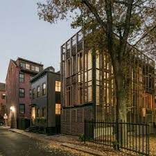 sas designbuild combines two facade styles for an urban boston home american houses street house architecture