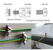 PV module grounding lugs for solar panel earthing .