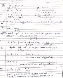 A function is said to be differentiable if the derivative exists at each point in its domain. Solved What I Know A Choose The Letter Of The Correct Answer Write Your Answer On A Separate Sheet Of Paper 1 Is F X 2 Quot Continuous At Course Hero