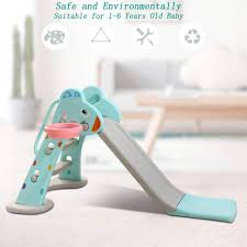 1 aro de psicomotrocidad de tamaño grande por equipo Mhxzkhl Plegable Para Ninos Adecuado Para Bebes De 1 6 Anos Pink Pedal Y Tobogan De Olas 1 3 M Juguetes De Plastico Para Ninos Baloncesto Interior Al Aire Libre Area De Juegos Del Jardin