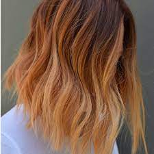 Short manes may seem tricky to colour, but this trend has got your back! Ginger Peach Is Fall S Prettiest Ombre Hair Color Trend Allure