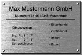 Professionelle schilder zum ankleben als zettel an der tür oder anbringen an der wand im haus, büro, geschäft. Schilder Selbst Gestalten Turschilder Firmenschilder Gravieren Lassen