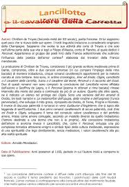 Lancillotto O Il Cavaliere Della Carretta Di Chretien De Troyes Docu Plus