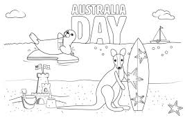 Use crayola® crayons, colored pencils, or markers to color the flag of australia. Free Australia Day Colouring Pictures