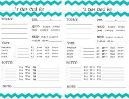 A larger, printable version will open in a new window. Toddler Daily Report Worksheets Teaching Resources Tpt