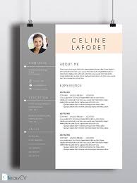 cv resume template celine easycv
