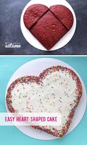 Birthday Cake Heart Shaped Cake Decorating Ideas Make A Heart Shaped Cake For Valentine S Day Four Different Ways It S Always Autumn In 2020 Valentines Baking Heart Shaped Cakes Cake
