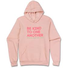 be kind hoodie peach