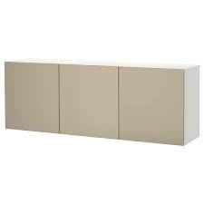 Ikea besta suspension rail mount 23 5/8 long 302.848.46. Besta Wall Mounted Cabinet Combination White Riksviken Light Bronze Effect Ikea
