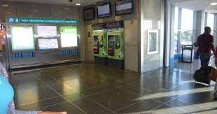 Airtrain Lirr Ticket Machines Seen At Airtrain Exit At Jamaica Station Nyc Trip New York Travel Trip