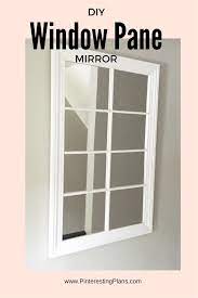 As stunning as this mirror is from pottery barn for $399 each., i just had to see if this was something i could recreate on my own for a much smaller price tag! Diy Window Pane Mirror Pinteresting Plans
