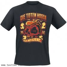 Die Toten Hosen Alles Aus Liebe T Shirt Black Xxl Black Shirt Mens Tops Shirts