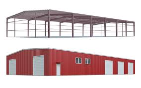 Pics of metal barn homes, metal building houses, pole barns and metal shop large metal buildings: Red Iron Buildings Kit Cost Fast Pricing General Steel