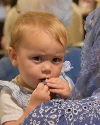 At Noon Mass today the local homeschooling co-op "Under the Mantle" held  their annual May Crowning at the National Blue Army Shrine of Our Lady of  Fatima. Children from the co-op, including