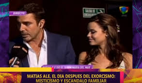 Apr 24, 2019 · matías alé contó en incorrectas (américa) qué fue lo que sintió cuando tuvo su primer brote psicótico con delirio místico.ese episodio sucedió el 3 de noviembre de 2015 y por ese motivo. El Dia Despues Del Exorcismo De Matias Ale Misticismo Y Escandalo Familiar Diario Registrado