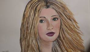 Beautiful Green Eyes Young Women Painting By Debbie Radeker Saatchi Art