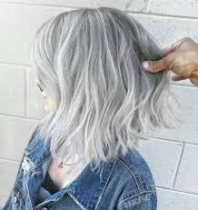 Silver bob with root fade blonde hair with silver highlights is extra chic. 60 Ideas Of Gray And Silver Highlights On Brown Hair