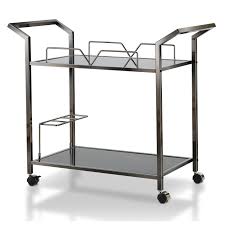 Black And Gold Bar Furniture Of America Lister Modern Bar Serving Cart Furniture Bar Furniture Modern Bar